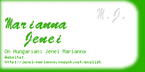 marianna jenei business card